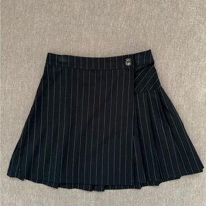Urban Outfitters Navy Pinstripe Mini Skirt